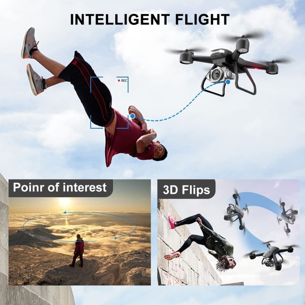 V14 Professional Drone 6K HD Dual Camera Wifi FPV Portable RC Quadcopter 2