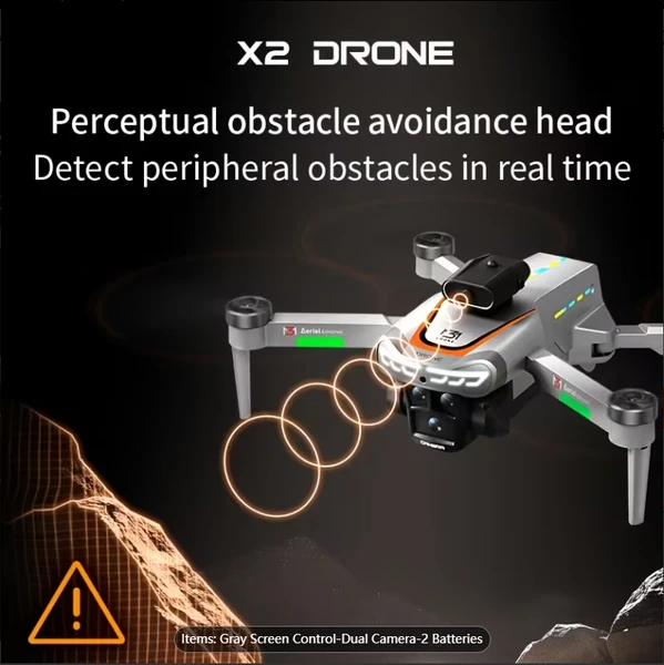 X2 folding camera drone with a screen on the remote